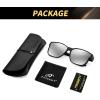 imageFEISEDY Polarized Sunglasses Fit Over Glasses Women Fit over Glasses Sunglasses for Driving UV400 Protection B0250Matte Black Frame  White Lens