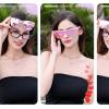 imageFEISEDY Polarized Sunglasses Fit Over Glasses Women Fit over Glasses Sunglasses for Driving UV400 Protection B0250Matte Pink Frame  Pink Lens