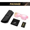 imageFEISEDY Polarized Sunglasses Fit Over Glasses Women Fit over Glasses Sunglasses for Driving UV400 Protection B0250Matte Pink Frame  Pink Lens