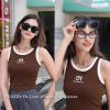 imageFEISEDY Sunglasses Fit Over Glasses Oversized Polarized Shiny for Women Sunglasses UV400 B0269Transparent Green Frame  Grey