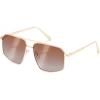 Gold Framed and Gradient Brown Lens
