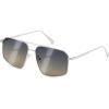 imageFEISEDY Vintage Polarized Aviator Sunglasses Men Women Classic American Gradient Lens UV400 Protection B0273Silver Framed and Blue Gray Gradient Yellow Lens