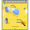 imageFEISEDY Classic Kids Sunglasses for Boys Girls Pilot Sunglasses Reflective Metal Frame Baby Age 316 B2786Silver Frame  Blue Mirrored Lens