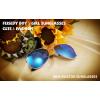 imageFEISEDY Classic Kids Sunglasses for Boys Girls Pilot Sunglasses Reflective Metal Frame Baby Age 316 B2786Silver Frame  Blue Mirrored Lens