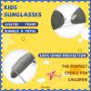 imageFEISEDY Classic Kids Sunglasses for Boys Girls Pilot Sunglasses Reflective Metal Frame Baby Age 316 B2786Silver Frame  Blue Mirrored Lens