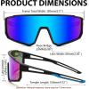 imageFEISEDY Kids Sunglasses Polarized Youth Baseball Sunglasses Sports Cycling Glasses UV400 for Boys Girls B4163Black FrameBlue Mirrored Lens