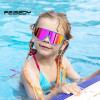 imageFEISEDY Kids Sunglasses Polarized Youth Baseball Sunglasses Sports Cycling Glasses UV400 for Boys Girls B4163Blue Pink FramePink Mirrored Lens