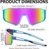 imageFEISEDY Kids Sunglasses Polarized Youth Baseball Sunglasses Sports Cycling Glasses UV400 for Boys Girls B4163Blue Pink FramePink Mirrored Lens