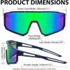 imageFEISEDY Kids Sunglasses Polarized Youth Baseball Sunglasses Sports Cycling Glasses UV400 for Boys Girls B4163Blue Yellow FrameGreen Mirrored Lens