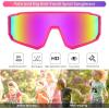 imageFEISEDY Kids Sunglasses Polarized Youth Baseball Sunglasses Sports Cycling Glasses UV400 for Boys Girls B4163Pink FramePink Mirrored Lens
