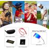 imageFEISEDY Kids Sunglasses Polarized Youth Baseball Sunglasses Sports Cycling Glasses UV400 for Boys Girls B4163White Red Black FrameBlue Mirrored Lens