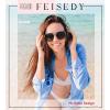 imageFEISEDY Retro Square Aviator Sunglasses Women Men 70s Vintage Trendy Plastic Frame Sun Glasses B2835016 Grey FrameBlack Grey Lens