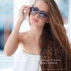 imageFEISEDY Retro Square Aviator Sunglasses Women Men 70s Vintage Trendy Plastic Frame Sun Glasses B2835017 Purple Orange FrameGradient Purple Lens