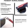 imageFEISEDY Sunglasses for Women Men Fashion Mirrored Single Lens Driving Beach Sunnies UV400 Shades B2996Transparent Blue Frame  Blue Mirror Lens