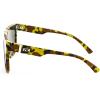 imageFEISEDY Sunglasses for Women Men Fashion Mirrored Single Lens Driving Beach Sunnies UV400 Shades B2996Yellow Camouflage Frame  Blue Mirrored Lens