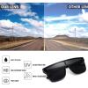 imageFEISEDY Sunglasses for Women Men Fashion Mirrored Single Lens Driving Beach Sunnies UV400 Shades B2996Z2packblack Frame  Grey Lensblack Frame  Silver Lens