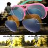 imageFEISEDY Toddler Aviator Polarized Sunglasses Flexible Frame Cute Baby Boys Girls Age 06 Rubber Outdoor B2789001 Pink  Cyanblue