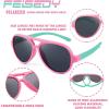 imageFEISEDY Toddler Aviator Polarized Sunglasses Flexible Frame Cute Baby Boys Girls Age 06 Rubber Outdoor B2789001 Pink  Cyanblue