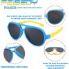 imageFEISEDY Toddler Aviator Polarized Sunglasses Flexible Frame Cute Baby Boys Girls Age 06 Rubber Outdoor B2789002 Blue  Yellow