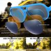 imageFEISEDY Toddler Aviator Polarized Sunglasses Flexible Frame Cute Baby Boys Girls Age 06 Rubber Outdoor B2789002 Blue  Yellow