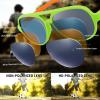 imageFEISEDY Toddler Aviator Polarized Sunglasses Flexible Frame Cute Baby Boys Girls Age 06 Rubber Outdoor B2789005 Green  Orange
