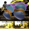 imageFEISEDY Toddler Aviator Polarized Sunglasses Flexible Frame Cute Baby Boys Girls Age 06 Rubber Outdoor B2789006 Purple  Yellow
