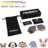 imageFEISEDY Toddler Aviator Polarized Sunglasses Flexible Frame Cute Baby Boys Girls Age 06 Rubber Outdoor B2789006 Purple  Yellow