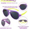 imageFEISEDY Toddler Aviator Polarized Sunglasses Flexible Frame Cute Baby Boys Girls Age 06 Rubber Outdoor B2789006 Purple  Yellow