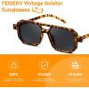 imageFEISEDY Toddler Sunglasses Vintage Pilot Square Flexible TPEE Kids Shades for Boys Girls Age 06 B0188002 Wild Leopard