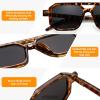imageFEISEDY Toddler Sunglasses Vintage Pilot Square Flexible TPEE Kids Shades for Boys Girls Age 06 B0188002 Wild Leopard