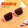 imageFEISEDY Toddler Sunglasses Vintage Pilot Square Flexible TPEE Kids Shades for Boys Girls Age 06 B0188004 Cute Pink