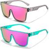Z2pack(transparent Grey Frame & Pink Mirrored Lens+mint Green Frame & Purple Mirror Lens)