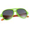 imageFEISEDY Toddler Aviator Polarized Sunglasses Flexible Frame Cute Baby Boys Girls Age 06 Rubber Outdoor B2789005 Green  Orange