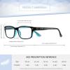 imageFEISEDY 3 Pack Lightweight Classic Reading Glasses for Men Women Traditional Frame with Spring Hinge B0239Multicolor