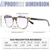 imageFEISEDY 3 Pack Lightweight Square Blue Light Reading Glasses for Women Trendy Tortoise Clear Readers B0238Multicolor
