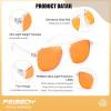 imageFEISEDY Amber Blue Light Glasses for Computer Gaming Anti Eyestrain Sleep Glasses G2835Transparent