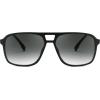 imageFEISEDY Aviator Bifocal Reading Sunglasses for Men Women Vintage Square Tinted Blue Light Blocking Readers B0181Black Framegradient Gray