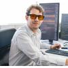 imageFEISEDY Blue Light Glasses for Better Sleep Amber Computer Gaming TV Anti Eyestrain Glasses with Spring Hinge B0249Matte Black