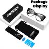 imageFEISEDY CatEye Blue Light Reading Glasses for Women Thick Fashion Anti Glare Digital Eyestrain Readers B0230Black