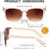 imageFEISEDY Classic Bifocal Reader Sunglasses for Women Men Square Blue Light Reading Glasses B0231Champagne Framegradient Tea Lens