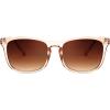imageFEISEDY Classic Bifocal Reader Sunglasses for Women Men Square Blue Light Reading Glasses B0231Champagne Framegradient Tea Lens