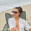 imageFEISEDY Classic Siamese One Piece Oversized Sunglasses Nice Rimless Stylish Retro Design for Women Men B263402 Blackgrey