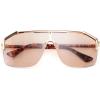 imageFEISEDY Classic Siamese One Piece Oversized Sunglasses Nice Rimless Stylish Retro Design for Women Men B263403 Leopardpink