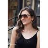 imageFEISEDY Classic Siamese One Piece Oversized Sunglasses Nice Rimless Stylish Retro Design for Women Men B263404 Leopardbrown