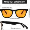 imageFEISEDY Fashion Blue Light Blocking Glasses for Men Women Computer Gaming Glasses Anti Eyestrain Sleeping Glasses B1225Matte Black