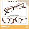 imageFEISEDY Fashion Rectangular Blue Light Glasses for Women Retro Small Frames Vintage Trendy 90s Square Eyeglasses B0255Tortoise