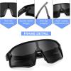 imageFEISEDY Kids Sunglasses Polarized Youth Baseball Sunglasses Sports Cycling Glasses for Boys Girls Age 48 B0183Black Frame Grey Lens