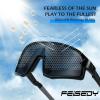 imageFEISEDY Kids Sunglasses Polarized Youth Baseball Sunglasses Sports Cycling Glasses for Boys Girls Age 48 B0183Black Frame Grey Lens