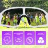 imageFEISEDY Kids Sunglasses Polarized Youth Baseball Sunglasses Sports Cycling Glasses for Boys Girls Age 48 B0183White Frame Purple Mirrored Lens