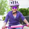 imageFEISEDY Kids Sunglasses Polarized Youth Baseball Sunglasses Sports Cycling Glasses for Boys Girls Age 48 B0183White Frame Purple Mirrored Lens